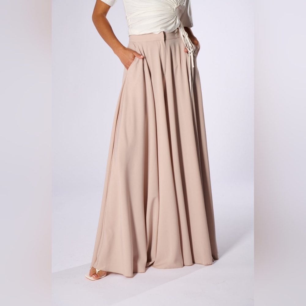 AKIRA With The Waves Ultra Wide Leg Pants SZ LG - Picture 2 of 7